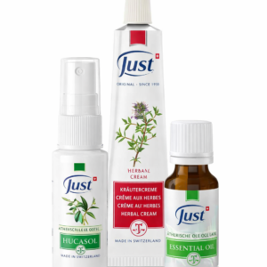Just | Súprava Eucasol 30 ml, Tymianový krém 30 ml, Olej z 31 bylín 20 ml