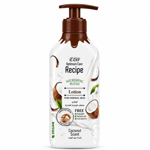 Eva Recipe Tělové mléko pro normální pokožku s vůní kokosu Eva Recipe Tělové mléko pro normální pokožku s vůní kokosu